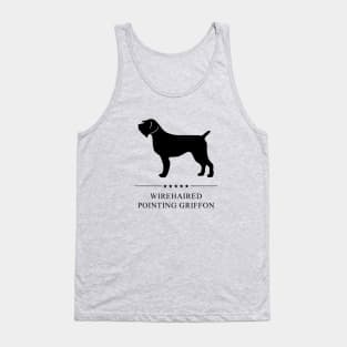 Wirehaired Pointing Griffon Black Silhouette Tank Top